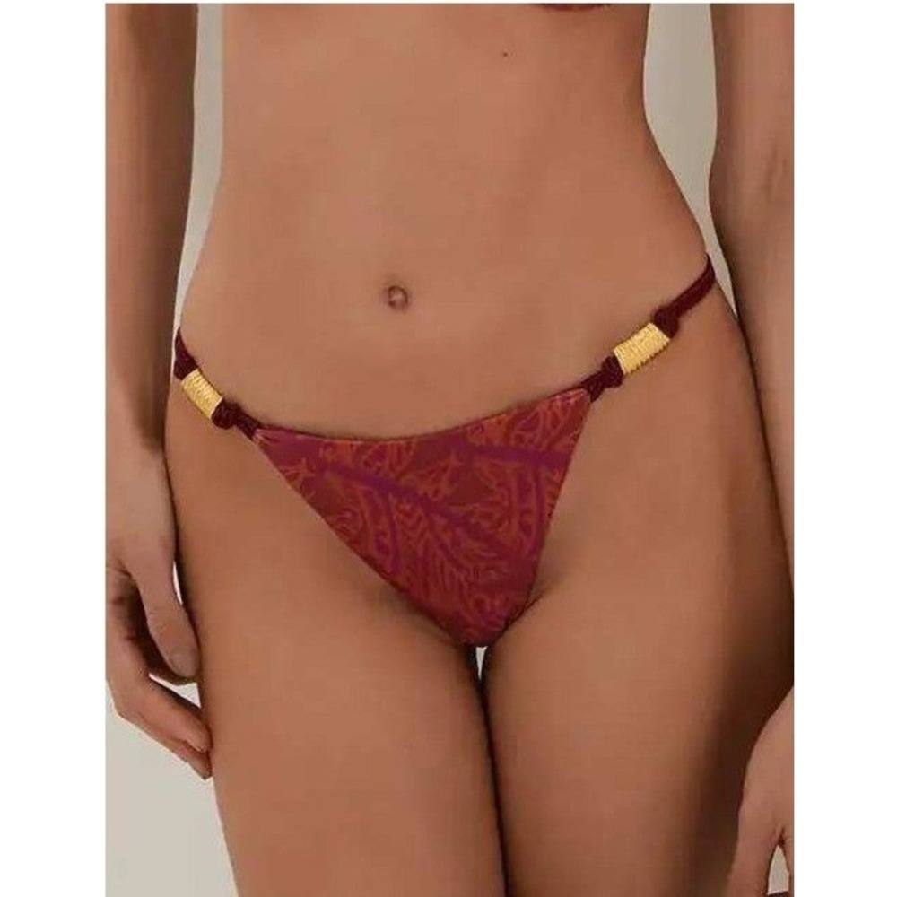 ViX Paula Hermanny Musique Stacy Detail Bikini Bottom Medium New With Tags